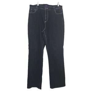 NYDJ Not Your Daughters Jeans Straight Leg Women's Plus Size 16W Dark Wash Denim